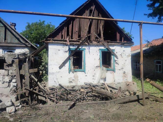 Оперативная ситуация по области: в Константиновке повреждены 8 домов