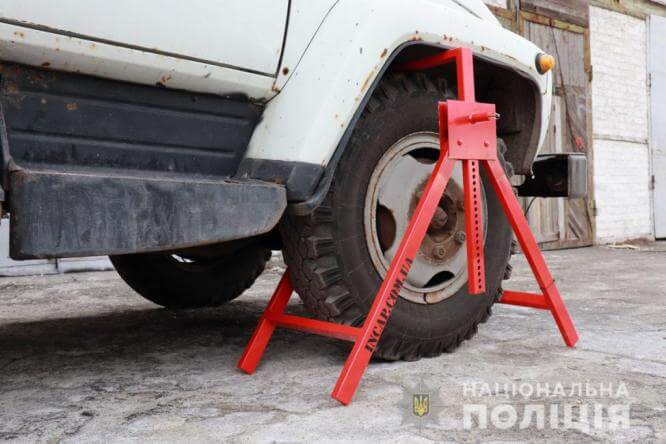 Полиция Донецкой области будет блокировать колеса автомобилей нарушителей