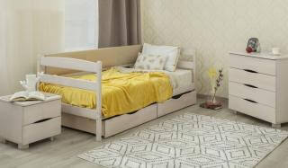 Кровать детская Марио с мягкой спинкой Бук Олимп Кровать детская Марио с мягкой спинкой Бук Олимп