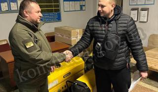 Международная организация передала Константиновке три тепловых пушки