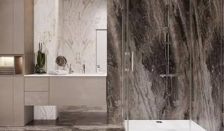 Душевой поддон из литого мрамора – гармоничное сочетание красоты и практичности