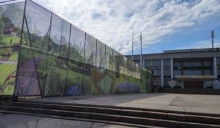 Стройка у ДК Октябрь