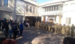 Константиновка торжественно отправила призывников в ряды Украинской армии Константиновка торжественно отправила призывников в ряды Украинской армии